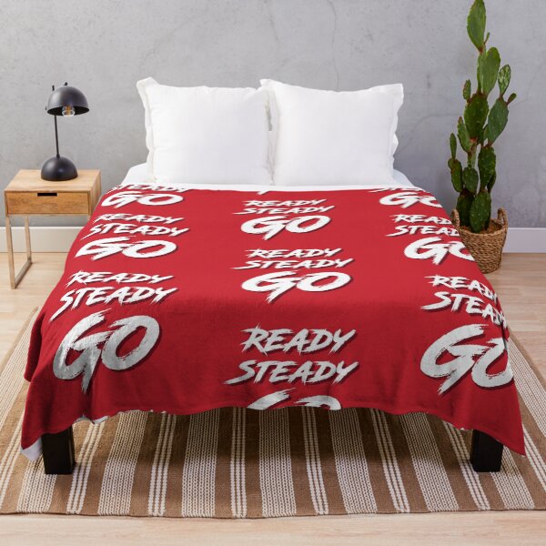 Item preview, "READY STEADY GO" Motivational and Inspirational Quote in Grunge Typography Style designed and sold by Arko Ranger.