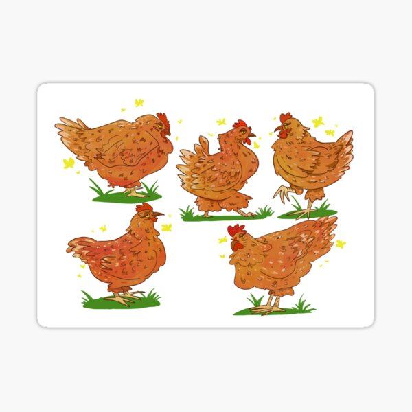 Hens Sticker