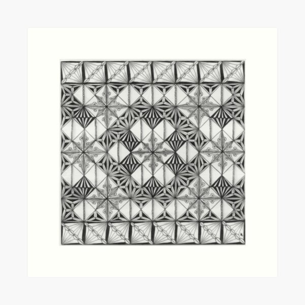 Zentangle®-Inspired Art - ZIA 41 Art Print