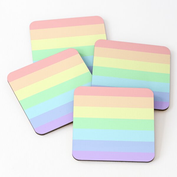 Item preview, lgbtqia+ flag pastel colors designed and sold by T R E N D Y Z.