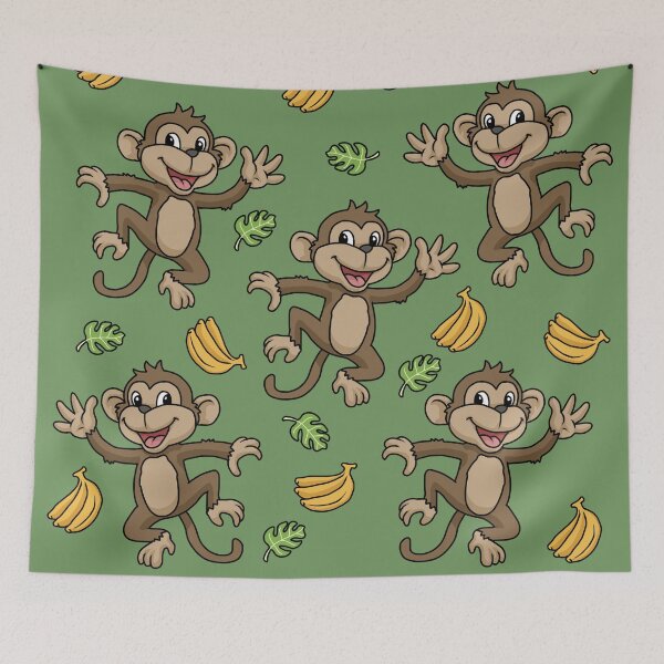 Item preview, Funny Monkey Gifts Jungle Animals Monkey And Bananas Apes Monkey designed and sold by DSWShirts.