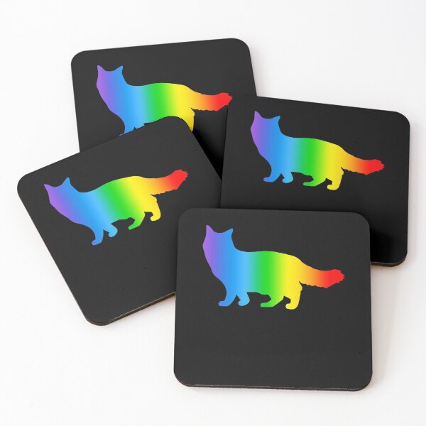 Item preview, ragdoll cat rainbow color art gift designed and sold by alaechamlal.