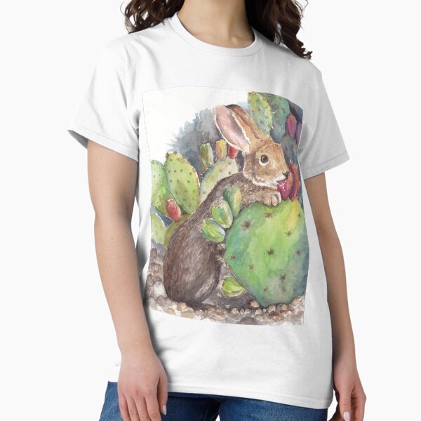 Bunny & Prickly Pear, Sonoran Desert Classic T-Shirt