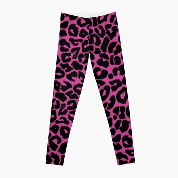 Leopard Print in Pastel Pink, Hot Pink and Fuchsia | Leggings