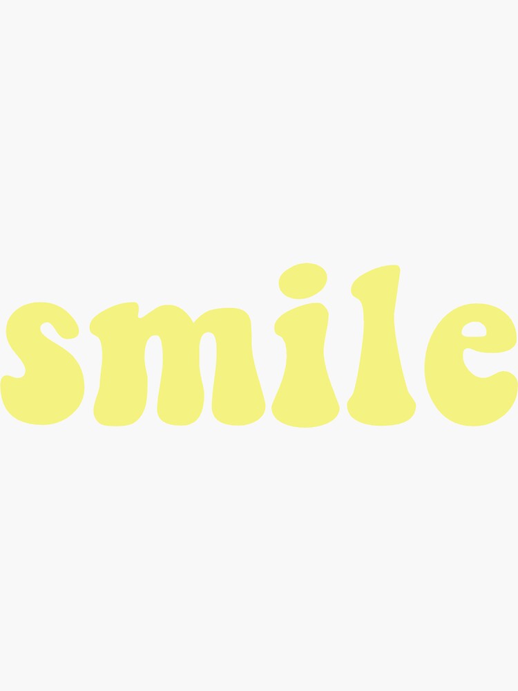 Thumbnail 3 of 3, Sticker, smile designed and sold by abbyfoltz.