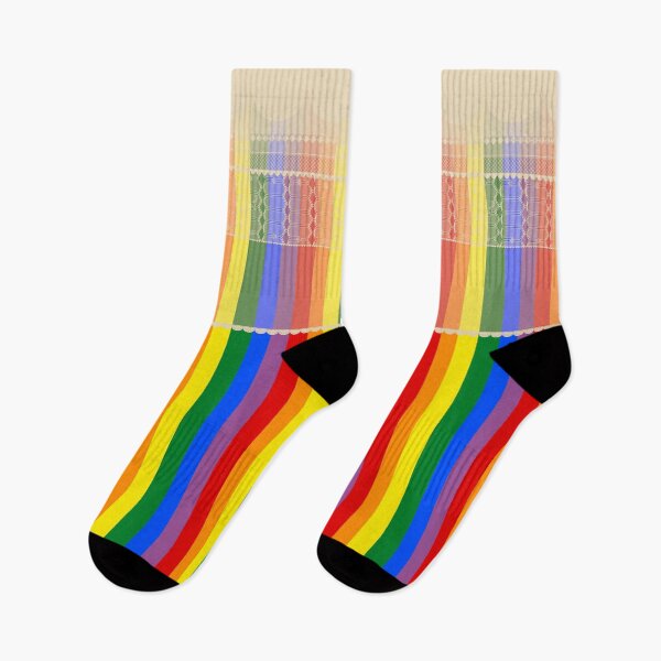 Item preview, Prairie Pride -- Faux Lace-Yoked Rainbow designed and sold by LochNestFarm.