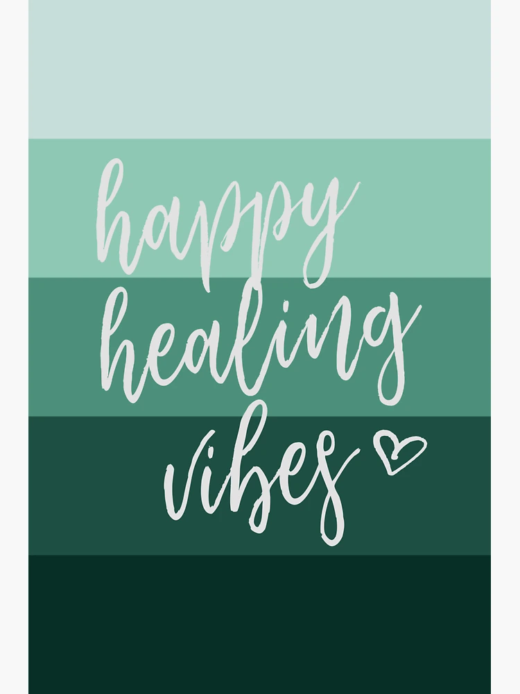 Happy healing vibes Sticker for Sale by OrangeSunStudio