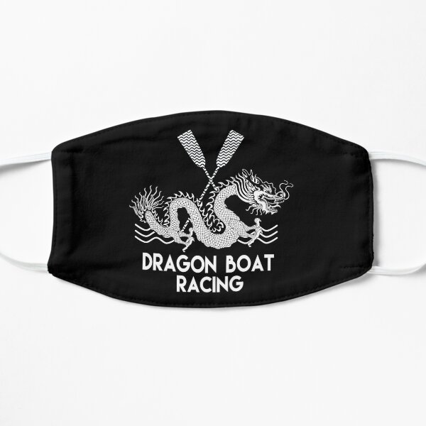 Black White Dragon Boat Racing Mask