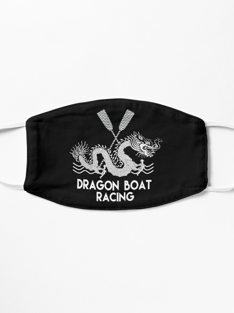 Alternate view of Black White Dragon Boat Racing Mask
