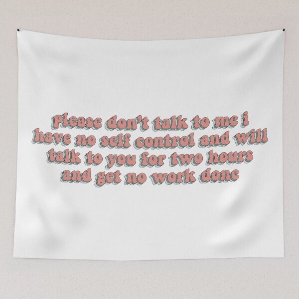 Item preview, Please Don't Talk To Me designed and sold by Sophie Sand Kannberg.
