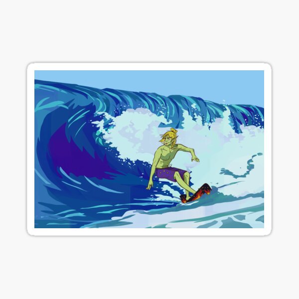 Taako Surfin' Sticker