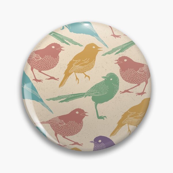 Item preview, Sparrow - Garden Birds Doodled Pattern designed and sold by CLPDesignLab.