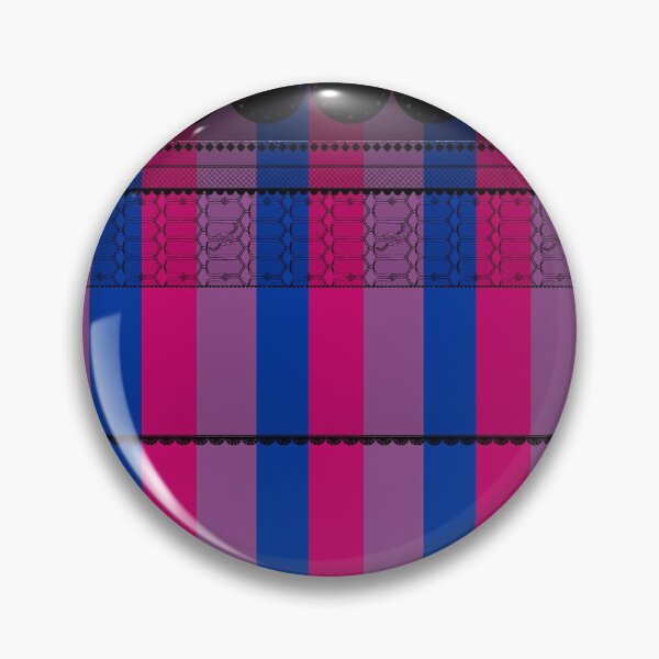 Item preview, VictoriPride -- Faux Lace-Yoked Bi Pride Flag designed and sold by LochNestFarm.
