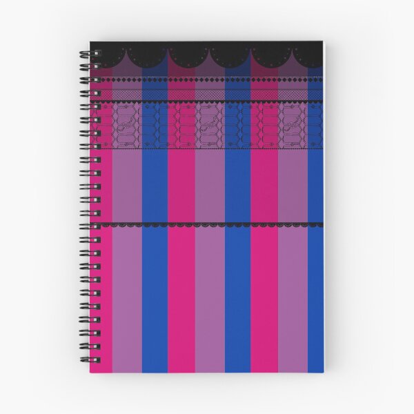 Item preview, VictoriPride -- Faux Lace-Yoked Bi Pride Flag designed and sold by LochNestFarm.