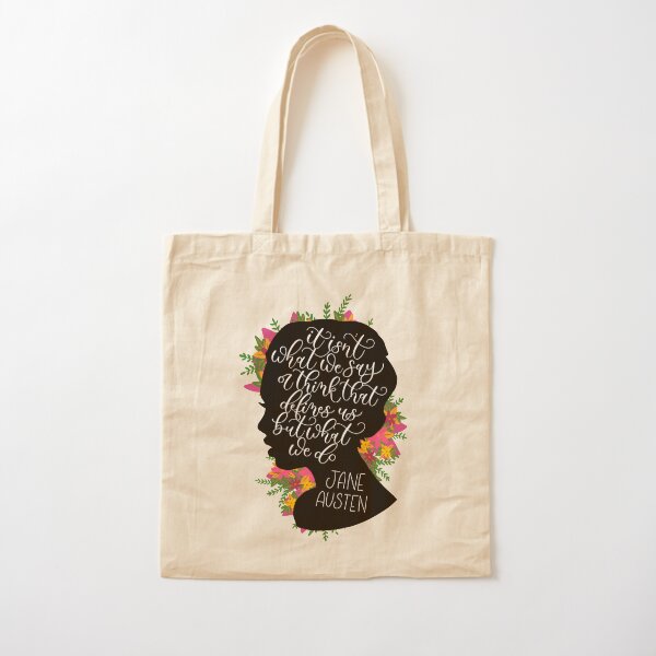 Jane Austen Quote Cotton Tote Bag