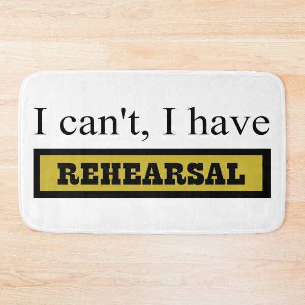 Item preview, I can't, I have rehearsal designed and sold by genalatorre.