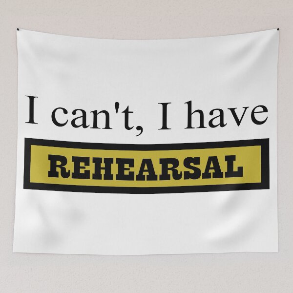 Item preview, I can't, I have rehearsal designed and sold by genalatorre.