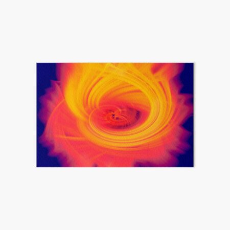 Sunburst Orange Art Board Print