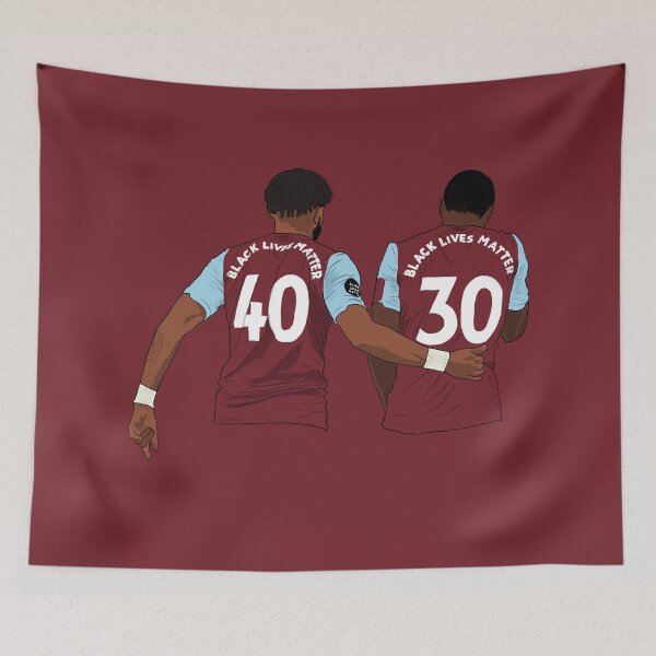 Item preview, Villa Tyrone Mings and Kortney Hause Black Lives Matter designed and sold by PiscesVibes.