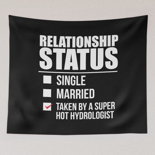 Item preview, Relationship status taken by super hot Hydrologist Valentine's Day designed and sold by losttribe.