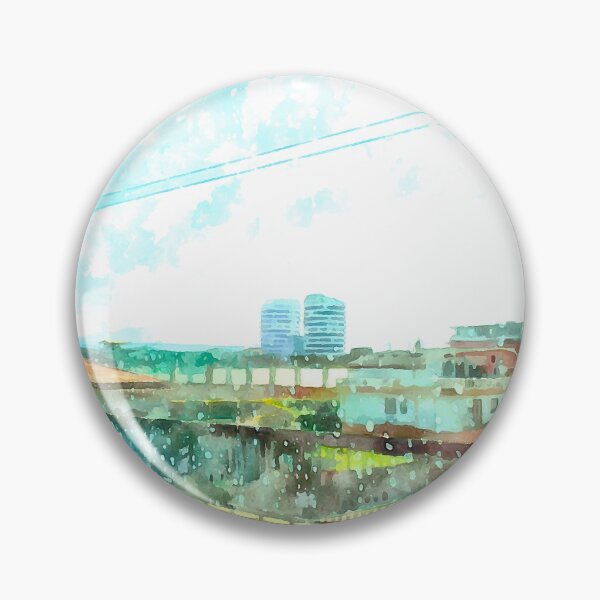Item preview, Landscape with railways from train window whit periphery Pescara city designed and sold by Giuseppe Cocco.