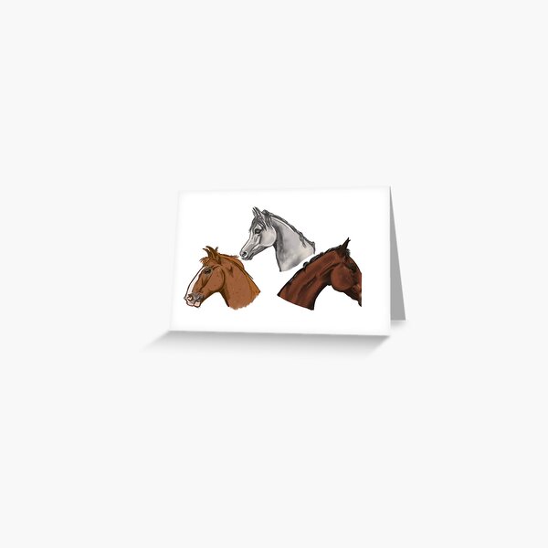 Horses Greeting Card