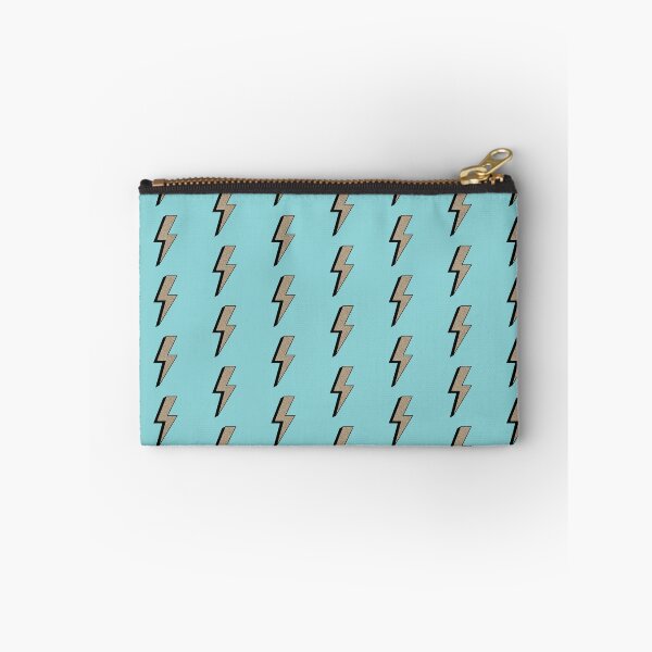 Item preview, Gold Sparkle Lightning Bolt  Blue Background designed and sold by MarzStudio.