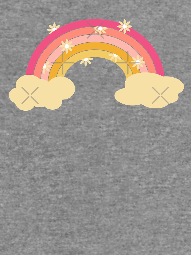 Pink rainbow with flowers by PrintablesP