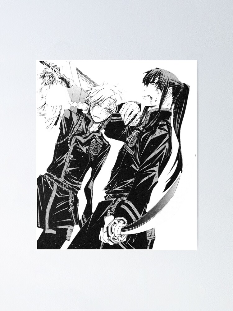 D Gray Man Allen Walker And Yu Kanda Poster By Badassmanga Redbubble