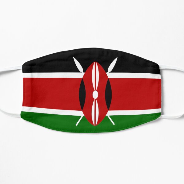 Kenyan Flag Collection Flat Mask