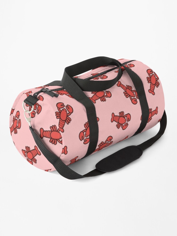 baby pink duffle bag