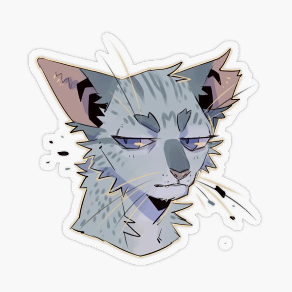 warriors inspired ashfur Sticker for Sale by MagicPistachio