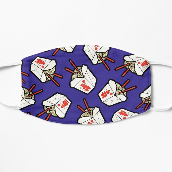 Take-Out Noodles Box Pattern Flat Mask
