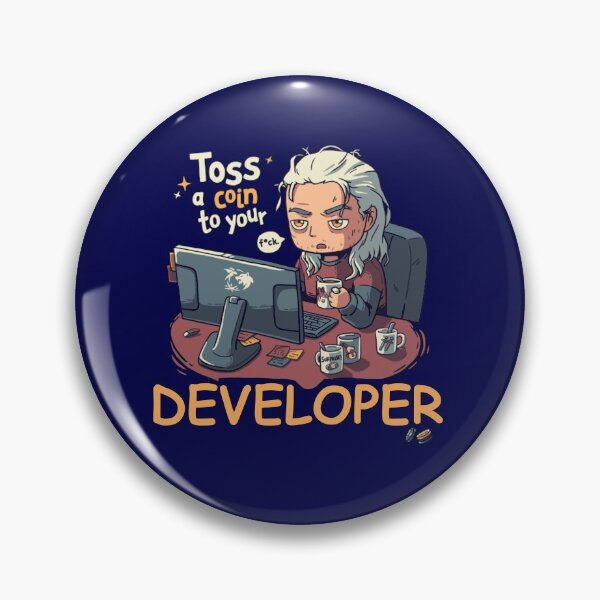 Item preview, Toss A Coin To Your Developer designed and sold by Combat Design.