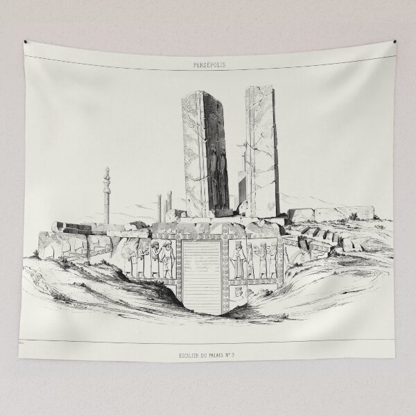 Item preview, Ruins of Persepolis. Palace staircase no. 3. (Bas-relief of the west staircase.)   designed and sold by Lowtech.