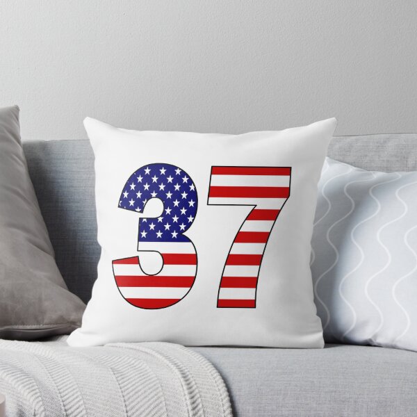 Item preview, Number 37 with USA flag on the background designed and sold by AllShirts21.