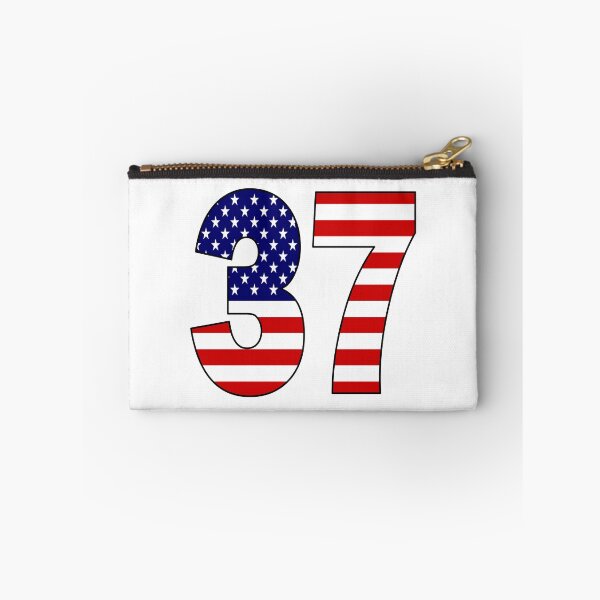 Item preview, Number 37 with USA flag on the background designed and sold by AllShirts21.