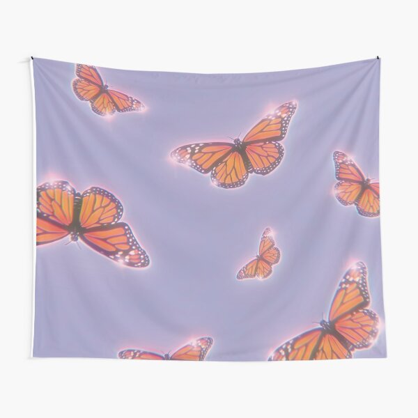 Retro Y2K Butterflies Aesthetic Tapestry