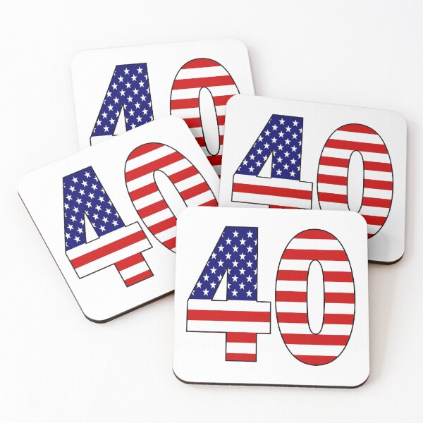 Item preview, Number 40 with USA flag on the background designed and sold by AllShirts21.