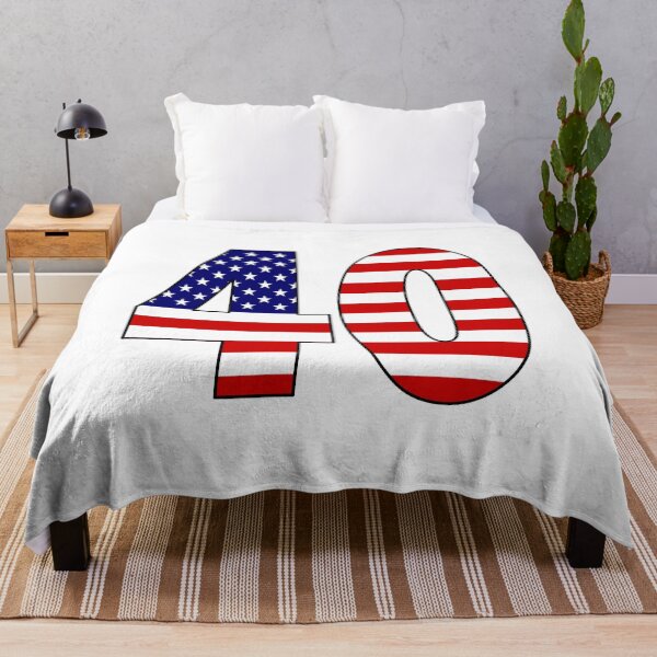 Item preview, Number 40 with USA flag on the background designed and sold by AllShirts21.