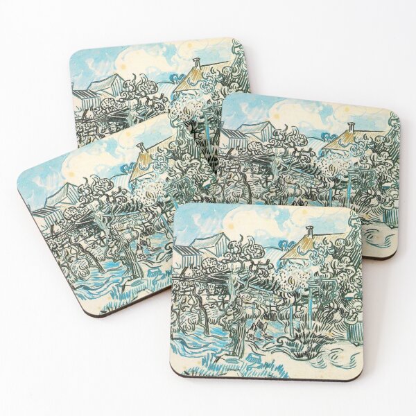 Item preview, OLD VINEYARD WITH A PEASANT WOMAN - VINCENT VAN GOGH designed and sold by arthistoryfever.