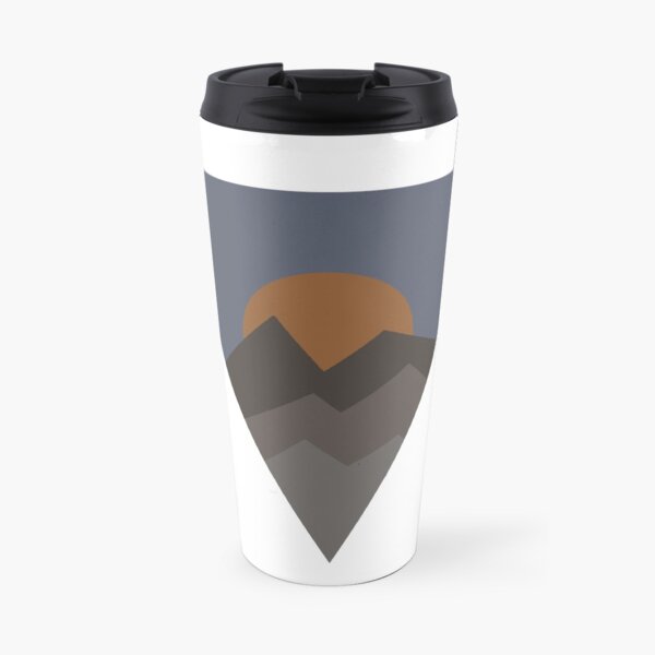 Mountain and Sun Triangle Travel Mug