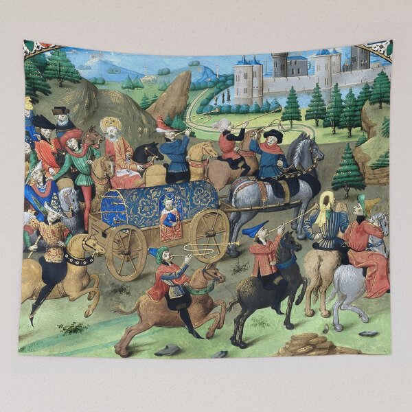 Item preview, Procession of a king traveling in a covered cart designed and sold by brushandframes.
