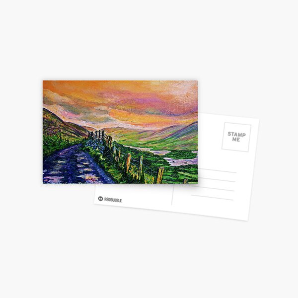 Item preview, Cloughbrack Road, Galway. Painted from a photograph by Clive Hughes designed and sold by Laura Butler.