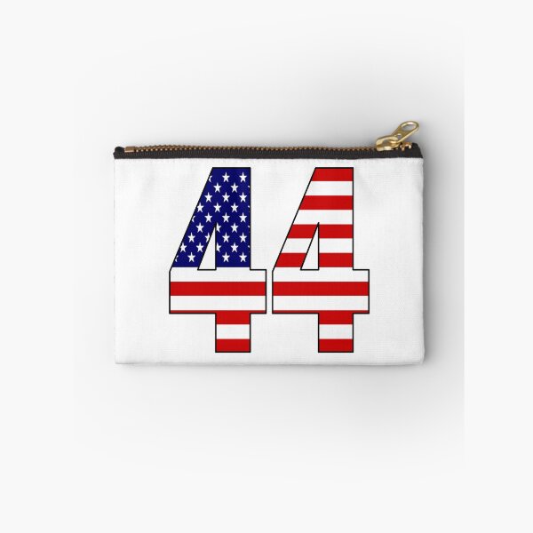Artikelvorschau, Nummer 44 mit USA-Flagge im Hintergrund entworfen und verkauft von AllShirts21.