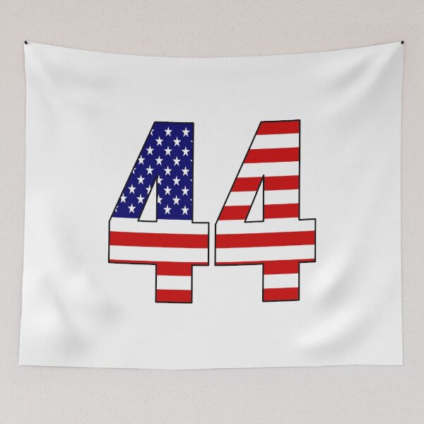 Item preview, Number 44 with USA flag on the background designed and sold by AllShirts21.
