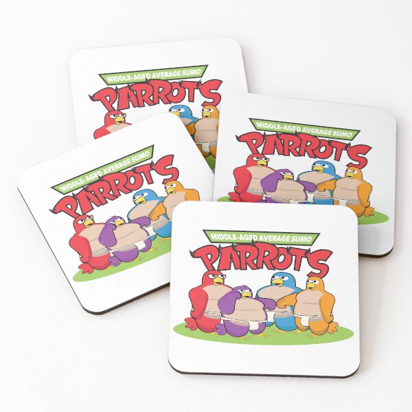 Item preview, Middle-Aged Average Sumo Parrots designed and sold by kingroy.