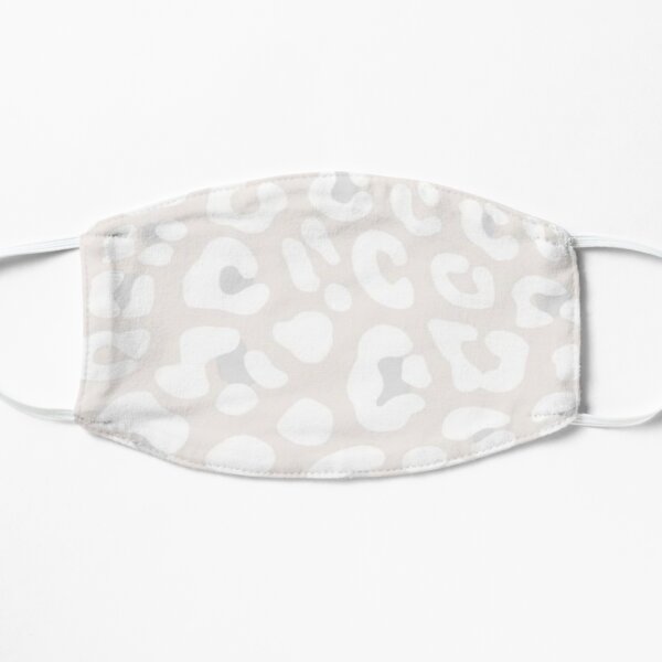 Grey Cheetah Print Flat Mask