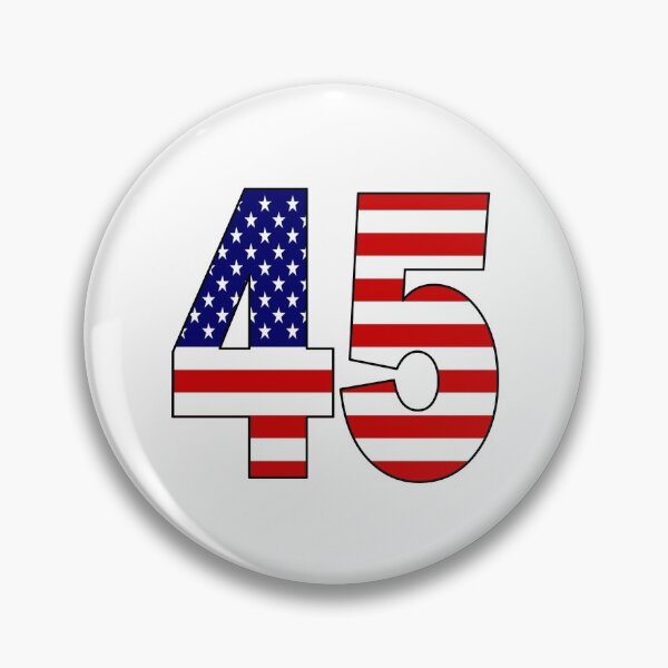 Item preview, Number 45 with USA flag on the background designed and sold by AllShirts21.