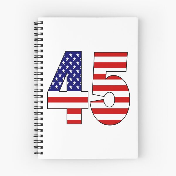 Item preview, Number 45 with USA flag on the background designed and sold by AllShirts21.